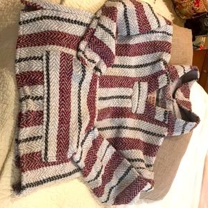 Warm woven fabric Hoodie, worn 1 time. Like new